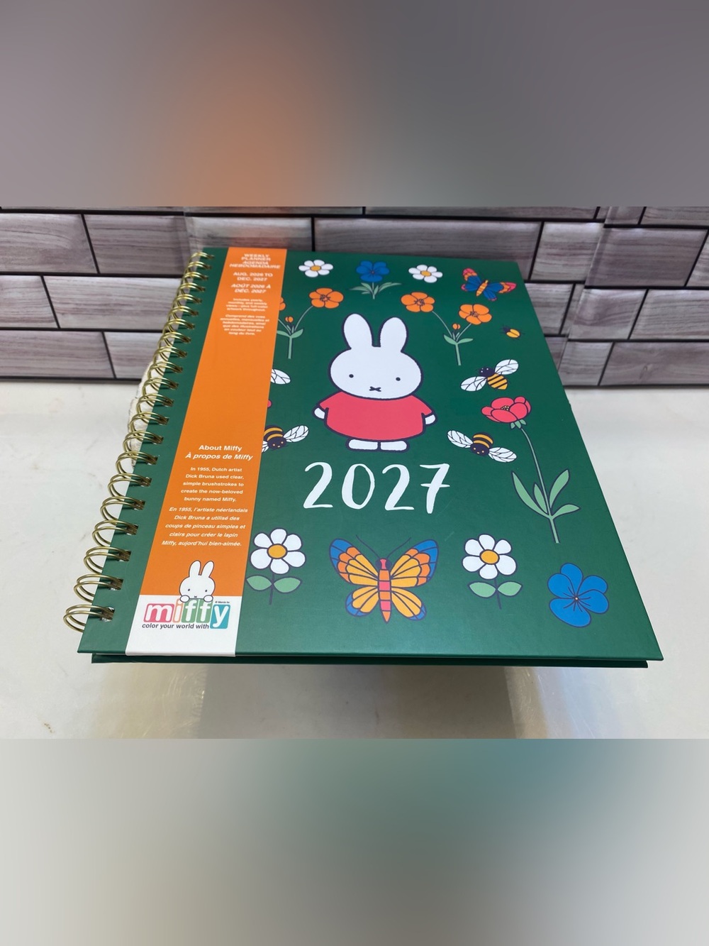 MIFFY ❤️2027 Weekly L Planner Agenda w/ Cute Label Stickers 11” New